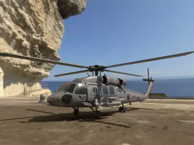 UH-60 Black Hawk Low-poly 3D model purchase