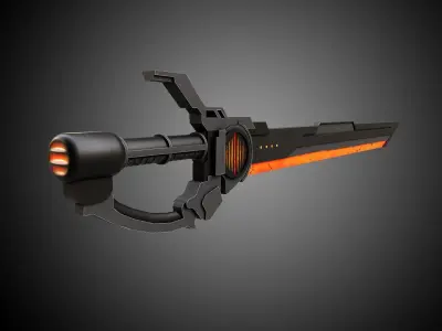 Sci-Fi Sword V7 Low-poly 3D model