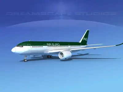 Airbus A350-800 Air Euro 3D model