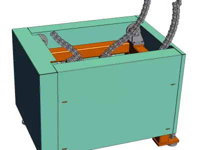 Automatic flip machine 3D model