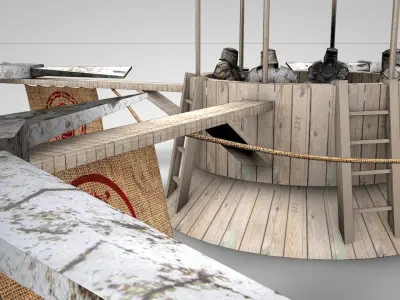 Flying Medieval Drone Free 3D model