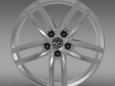 Volkswagen Golf TDI rim 3D model