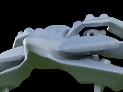 Stylized Space Ship 3D model
