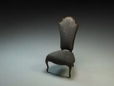 Antique Chair 3D model 5