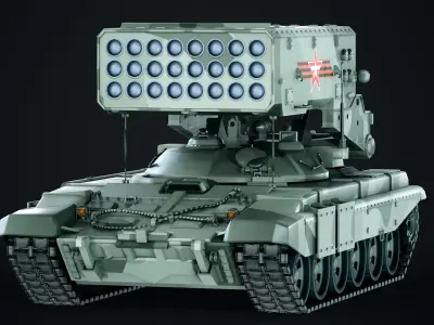 TOS-1A Solntsepyok 3D model