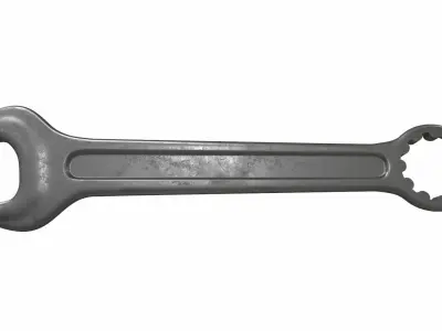 Combination spanner colect 3D model
