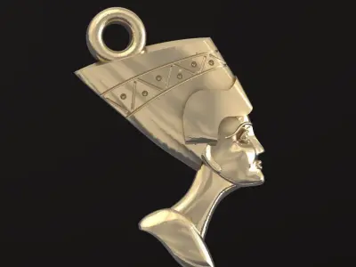 Pendant Nefertiti 027 3D print model
