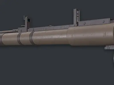 Rocket Launcher Game Ready 9 Low-poly 3D model