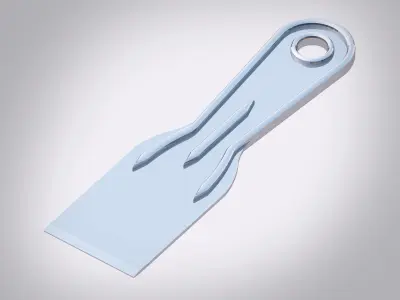 Putty Knife Low-poly 3D model