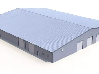 Industrial Building 52 PBR Low-poly 3D model