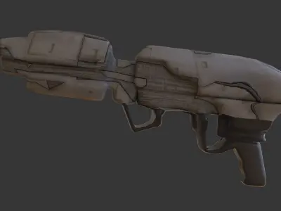 Sci Fi Gun Low-poly 3D model buy