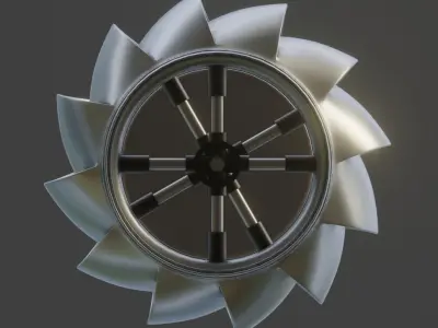 Cartoon Eolic Exhaustor 3D model