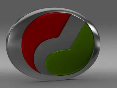 perodua logo 3D model by Sergey