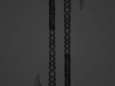 Fantasy Axe Free 3d Model  Free low-poly 3D model
