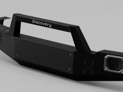 Land Rover Discovery 2 Aftermarket Steel Front Bumper 3D model