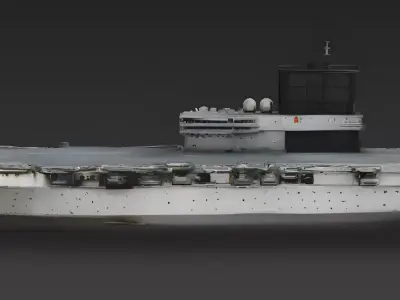 Amphibious Assault Ship 3d model Low-poly 3D model