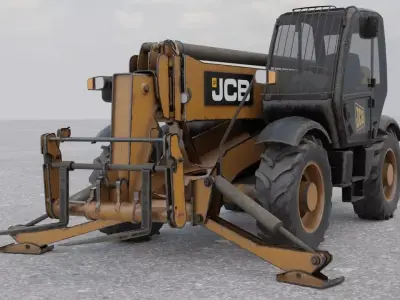 JCB Telehandler Low-poly 3D model