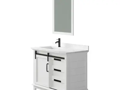 OVE Ernest 42 White Vanity 3D model