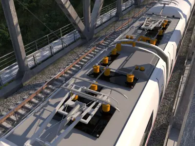 High-speed Electric Train ICE 3 Siemens Velaro E Germany 3D model