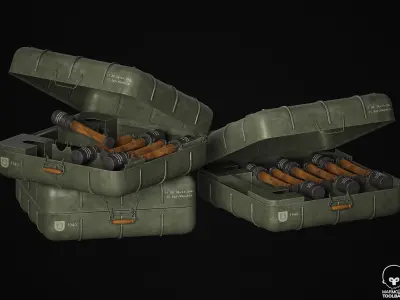 M24 Grenade Bag 3D Model 3D model