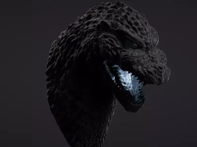 Heisei Godzilla 1991 Bust Free 3D print model
