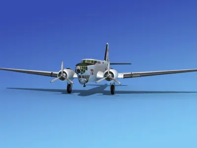 Douglas B-18A Bolo V11 3D model