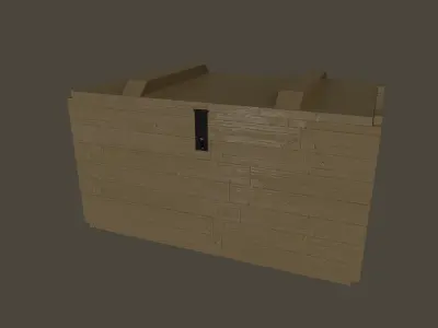 Military Ammo Crate Low-poly 3D model