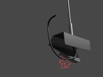 Antenna Bracket with Light 3D model