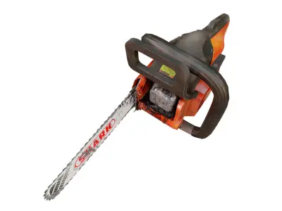 Chainsaw old grungy 3d model 3D model