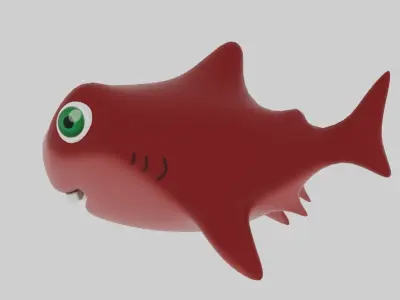 Baby Shark Low-poly 3D model