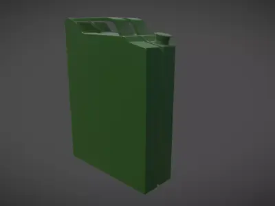 Jerrycan canister Low-poly 3D model