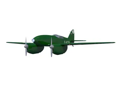de Havilland DH88 Comet 3D model buy