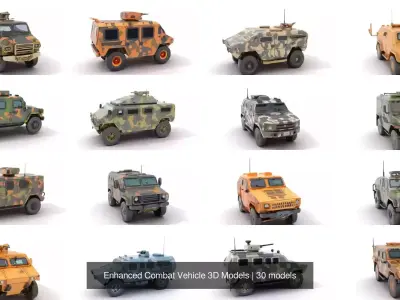 Enhanced Combat Vehicle 3D Models 3D Model Pack