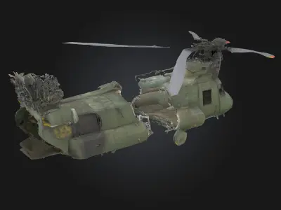Abandoned Chopper  Deserted Blade of the Past 3D model