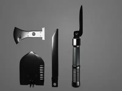 Military tools 3D model