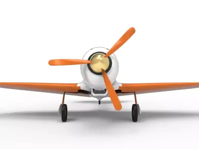 The Lavochkin La-5  Low-poly 3D model