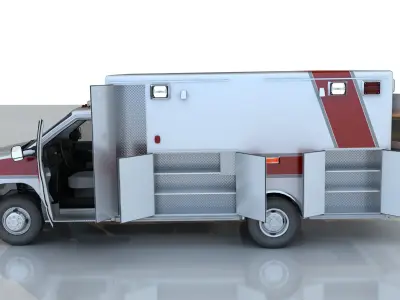 Ambulance 3D model 5