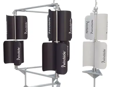 Vertical wind turbine  2 3D model