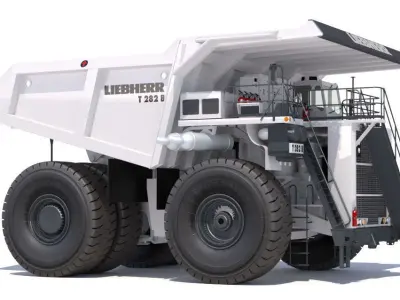 Dump Truck Liebherr T282B 3D model