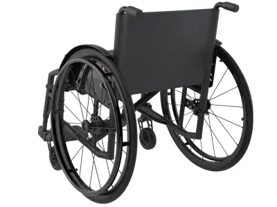 Wheelchair 3D model 5