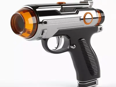SciFi Retro Ray Gun Blaster 3D model