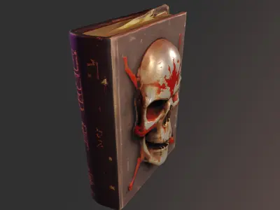 EvilBook Low-poly 3D model