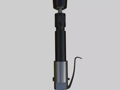 Pneumatic Rammer Low-poly 3D model
