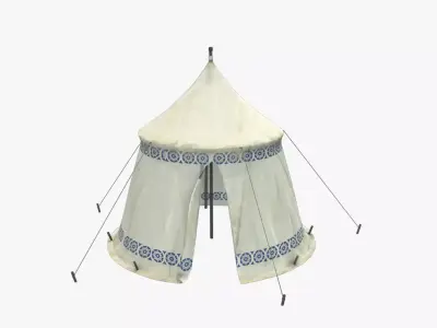 Medieval Tent V01 Low-poly 3D model