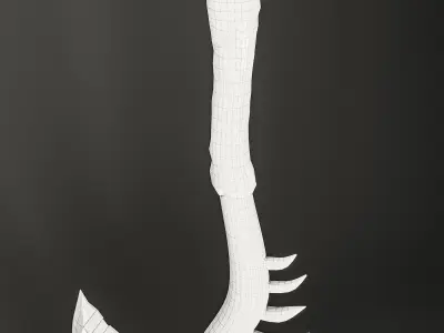 Astarte  War Axe and Dagger Low-poly 3D model