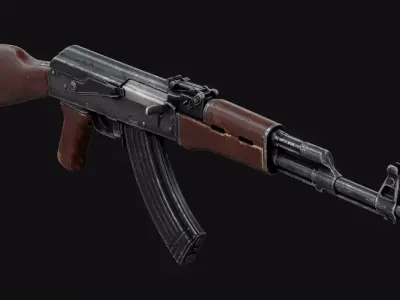 AK-47 Free low-poly 3D model