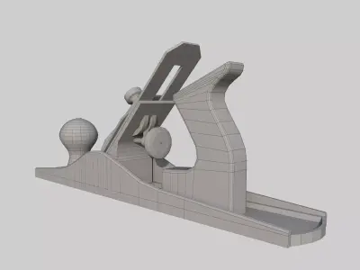 Iron Jack Plane Low-poly 3D model