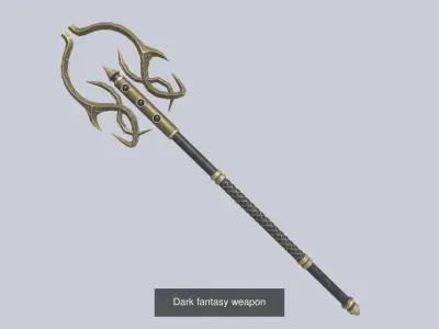 Dark fantasy weapon collection 3D Model Pack