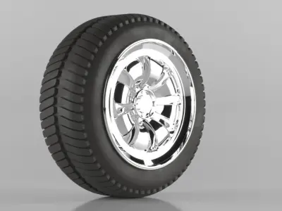 unusual Tire or tyre High poly design 50 percent off 3D model