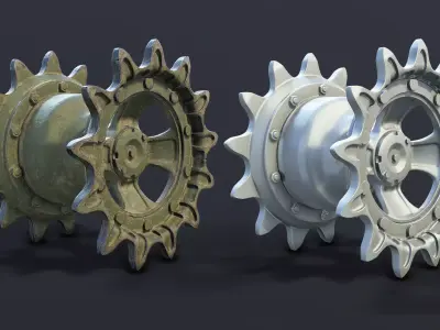 T-55 Tank Drive Wheel  3D model